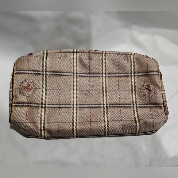 Ferrari Beige Plaid Clutch - Picture 3 of 12